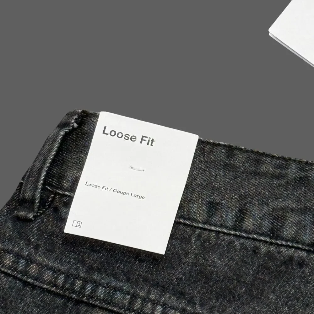 Nike Air Jordan Loose Fit Denim Pants Black Size 32 NWT